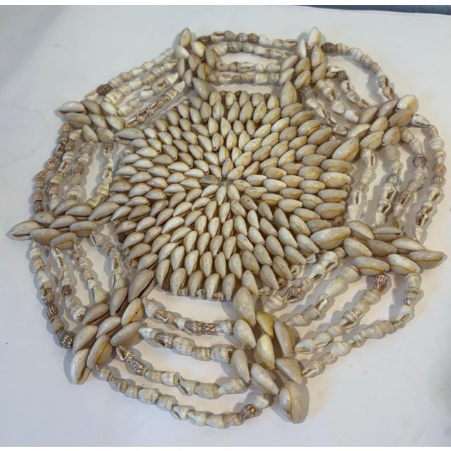 White Vintage Shell Trivets - Set of 2 For Sale - Image 8 of 8