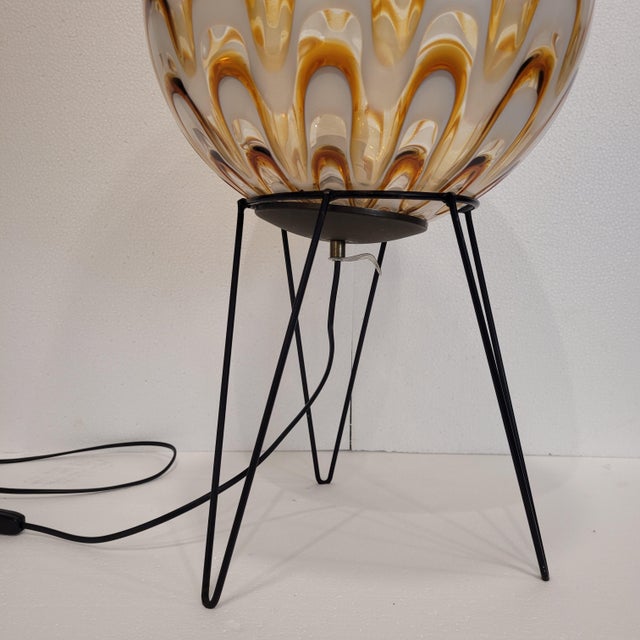 Vintage Italian Table Lamp in Murano Glass, 1970s For Sale - Image 16 of 18
