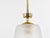 Mid-Century Brass Crown Pendant Lamp Lantern in the style of Gio Ponti, Italy, 1950s For Sale - Image 3 of 18