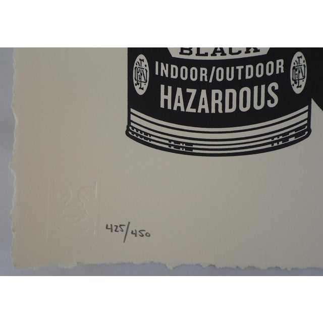 Shepard Fairey, Paint it Black, Lithograph For Sale - Image 6 of 8