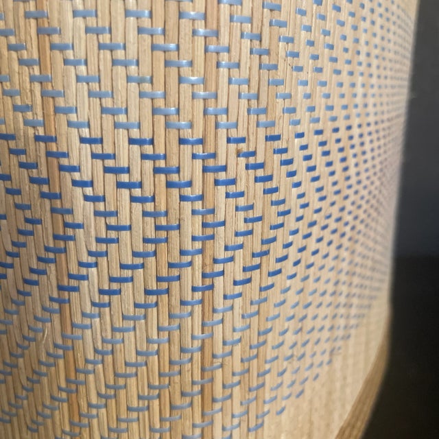 Textile Mid 20th Century Raffia Covered Ice Bucket For Sale - Image 7 of 12