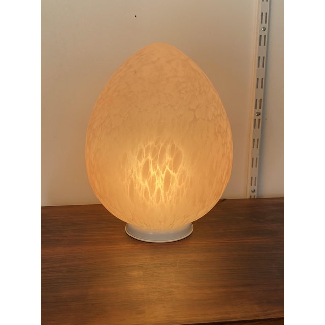 Vintage Egg-Shaped Pink Vianne Glass Lamp, 1970s For Sale - Image 17 of 17