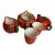 1950s Maruhon 5 Pc Pumpkin Tea Set - Set of 5 For Sale