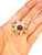 2000 - 2009 Bochic "Orient" Vintage Bubble Cabochon Ruby & Moon Stone Ring Set 18K Gold & Silver For Sale - Image 5 of 18