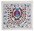 Traditional 18"x19" Embroidered Cotton Cushion Cover With Folk Floral Design | Suzani Accent Pillow | Handmade Throw Pillow For Sale - Image 3 of 5