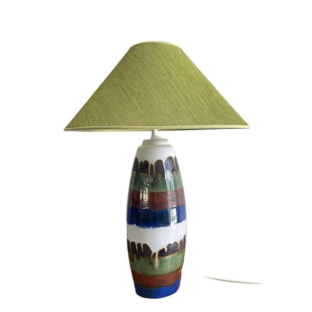 Ceramic Table Lamp from Vincent Cadeaux S.A., France, 1960s-1970s For Sale - Image 11 of 11