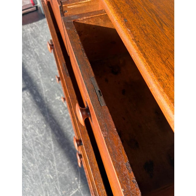 Antique American Sheraton Tallboy For Sale - Image 15 of 16