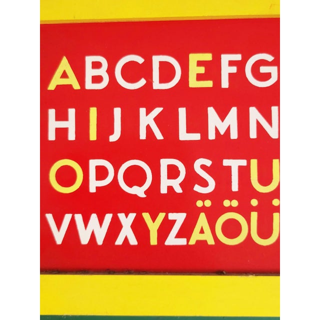 Mid-Century Swedish School Board from Brio, 1960s For Sale - Image 4 of 7