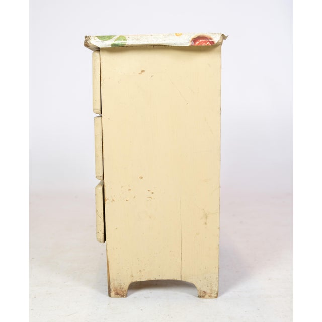Wood Children's Chest of Drawers in Painted Wood, 1890s For Sale - Image 7 of 8
