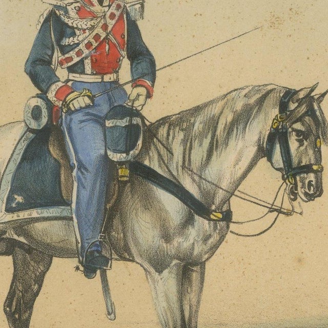 José Villegas, Royal Bodyguards, 1861, Lithograph For Sale - Image 4 of 12