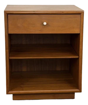Mid Century Modern Kipp Stewart for Drexel Decleration Walnut Nightstand