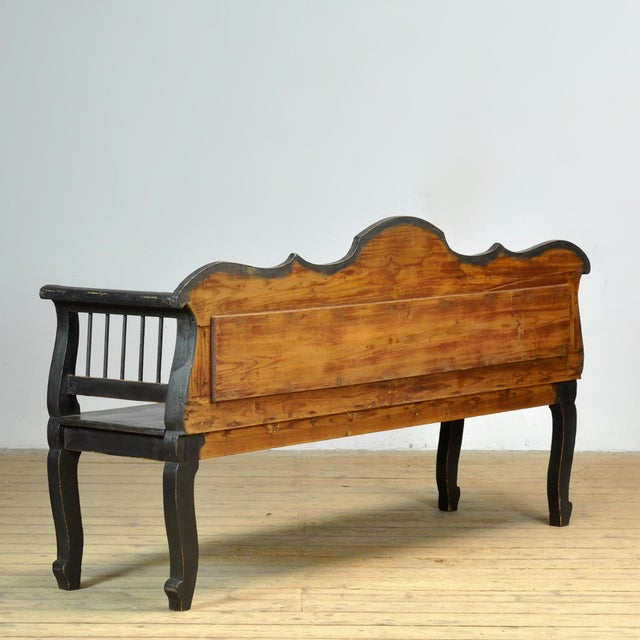 Antique Pine Bench, 1900s For Sale - Image 13 of 14