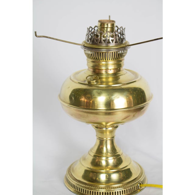 Restored Antique Brass Rayo Oil Lamp, Electrified Chairish