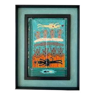 Original Folk Art Acrylic Painting From Key West Artist Lenny Addorisio For Sale