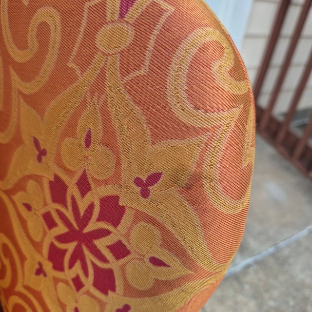 Late 20th Century Kittinger Colonial Williamsburg Mahogany Wing Back Chair Cw-44 For Sale - Image 10 of 15