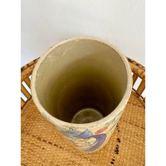 Blue 1980s Art Nouveau Blue Bird Vase For Sale - Image 8 of 8