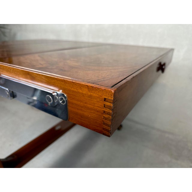 Art Deco Besway Table in Burl Wood, 1930s For Sale - Image 13 of 18