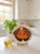 Orange Vintage Studio Ceramic Moth Decorative Plate For Sale - Image 8 of 12