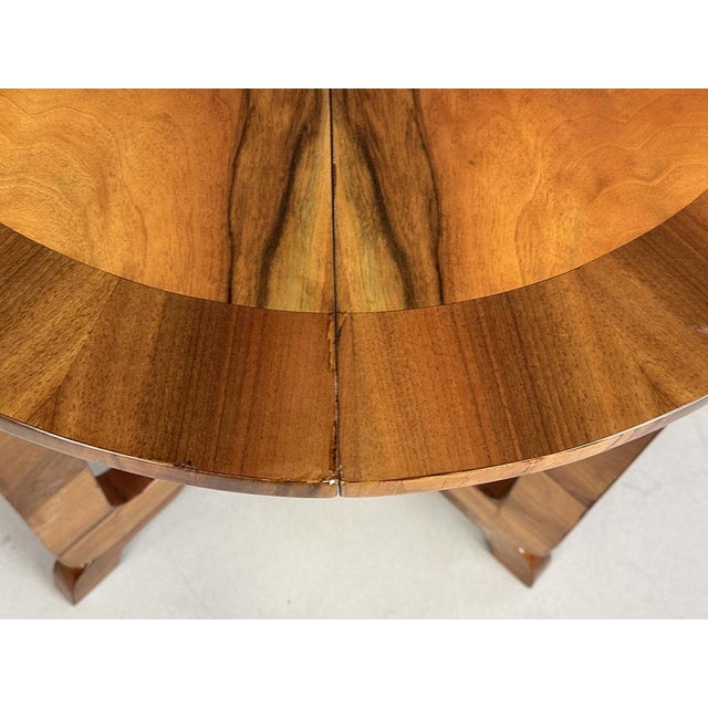 Art-Deco Small Folding Dining Table in Walnut, 1930s For Sale - Image 6 of 9