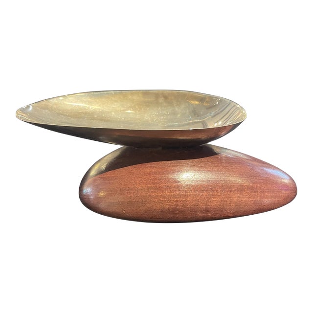 Vintage William Spratling Mid Century Rosewood/Sterling Salt Cellar For Sale