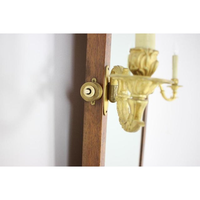 Art Deco Burr Walnut Vanity with Mirror and Cabinet, Czechoslovakia, 1920s, Set of 3 For Sale - Image 10 of 18