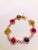 Bochic “Capri” Vintage Natural Multi Fancy Color & Ruby Bracelet Set In 18K & Silver Natural Fancy Sapphires & Ruby Honey...
