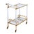 The Glacia Bar Cart features two glass trays set within a lucite body, accented with gold-plated stainless steel. Its...