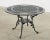 Neoclassical Style Round Aluminum Patio Garden Dining Table For Sale - Image 4 of 13