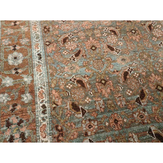 Rustic Galerie Shabab Collection Early 20th Century Persian Bidjar Accent Rug For Sale - Image 3 of 6
