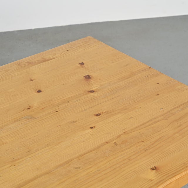 Pine Dining Table by Charlotte Perriand for Les Arcs, France, 1970s For Sale - Image 10 of 13