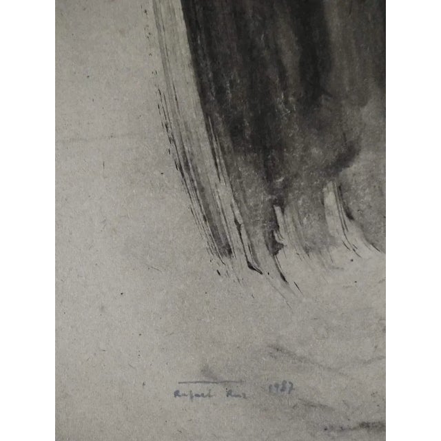 Rafael Ruz, Traces, 1987, Mixed Media on Paper For Sale - Image 4 of 7