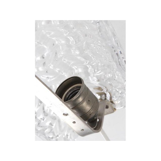 Metal Mid-Century Modern Wall Lamps in Crystal, 1960s, Set of 2 For Sale - Image 7 of 9