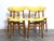 Wood Vintage Italian Dining Chairs, 1960s, Set of 4 For Sale - Image 7 of 14