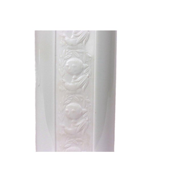 Bjørn Wiinblad Rosenthal Studio-Linie White Porcelain Relief Vase Circa 1961–1975 Quiet, sculptural and endlessly easy to...
