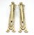 Mid 20th Century Pair of Antique 12.5 In. Art Nouveau Bronze Door Pulls For Sale - Image 5 of 6