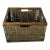 Antique French Wicker Wine Crate For Sale