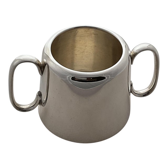 1980s Quality Silver Plated Sugar Bowl Round, Plain For Sale