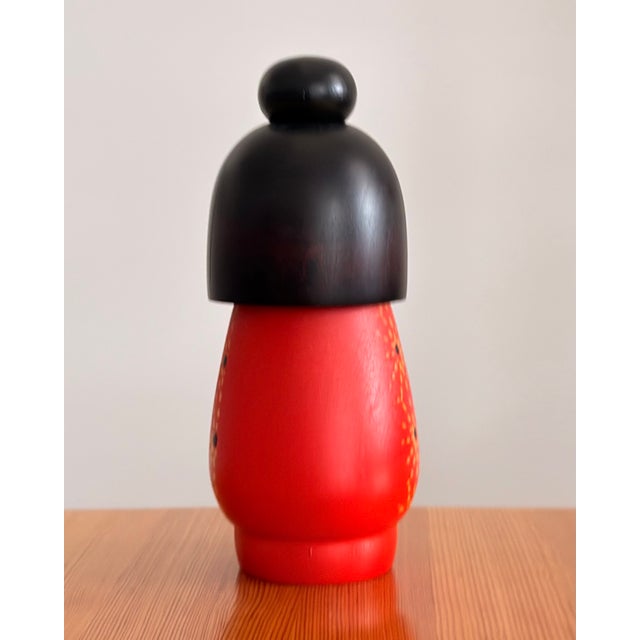 1970s Signed Japanese Sosaku Kokeshi by Kazuo Takamizawa, Mid-Century Studio Folk Sculpture For Sale In New York - Image 6 of 8