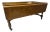 Late 20th Century Baker Furniture Vintage William & Mary Oak Drop Leaf 18” H Coffee Table Adjustable as 29” H Side Table For Sale