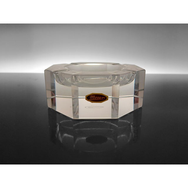 1970s Moser Ashtray in Clear Crystal, 1970s For Sale - Image 5 of 12
