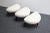 Set of Three Midcentury Italian Modern Ebonized Footstools/Ottomans in Bouclé For Sale - Image 11 of 11
