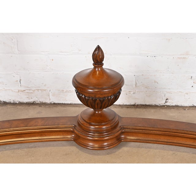 Brown Karges French Regency Louis XVI Burled Walnut Console Table or Server For Sale - Image 8 of 12