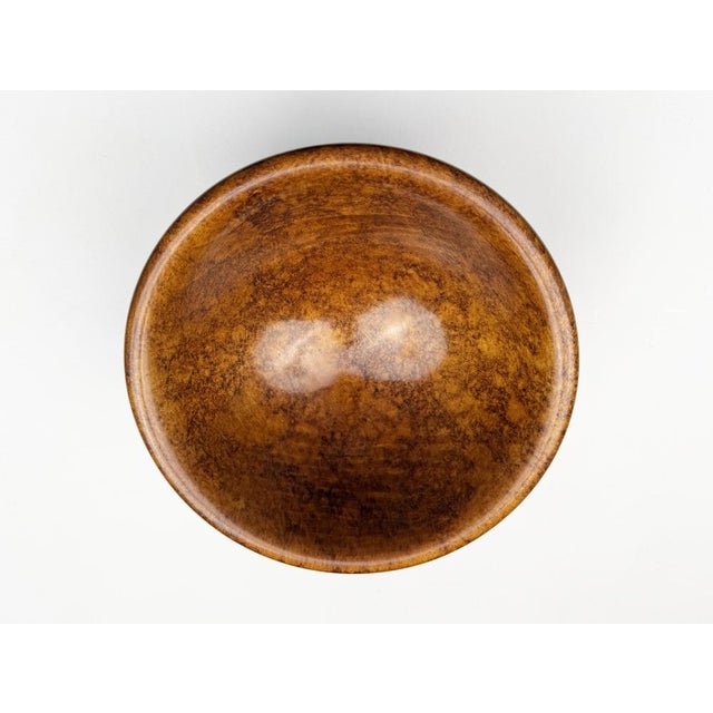 Grand Tour Bowl with Base in Veined Beech, 1890s For Sale - Image 5 of 6
