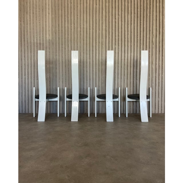 Vico Magistretti Golem Chairs by Vico Magistretti for Carlo Poggi Pavia, 1968, Set of 4 For Sale - Image 4 of 7
