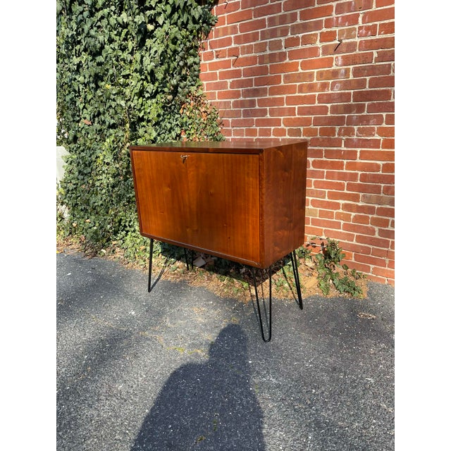 Mid-Century Modern 1960s Mid Century Teak Media & Vinyl Record Cabinet For Sale - Image 3 of 15