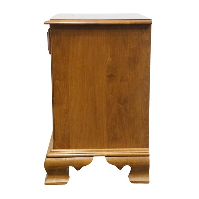 Ethan Allen Heirloom Nutmeg Maple 23" Open Cabinet Nightstand 10-5306 For Sale - Image 10 of 13