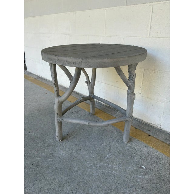 Contemporary Made Goods Co Duke Stonecast Side Table For Sale - Image 3 of 5