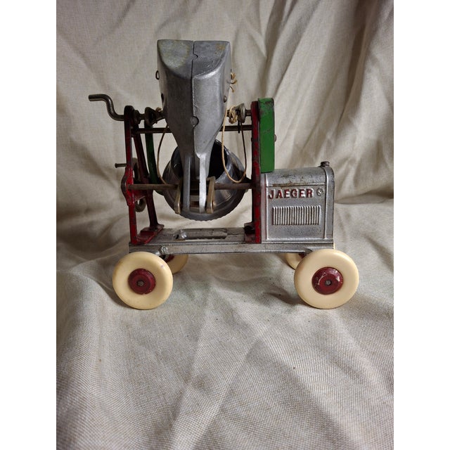 Antique Kenton Jaeger Cement Mixer XL Largest Series Cast Iron & Aluminum Toy For Sale - Image 10 of 14