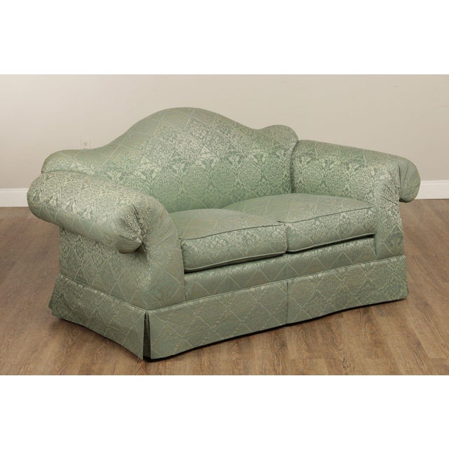 EJ Victor EJ Victor Vintage Camelback Loveseat Sofa For Sale - Image 4 of 12