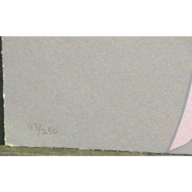 Impressionist Trager "Morning Glow" Signed and Numbered Serigraph Rose Floral Art Artwork For Sale - Image 3 of 5